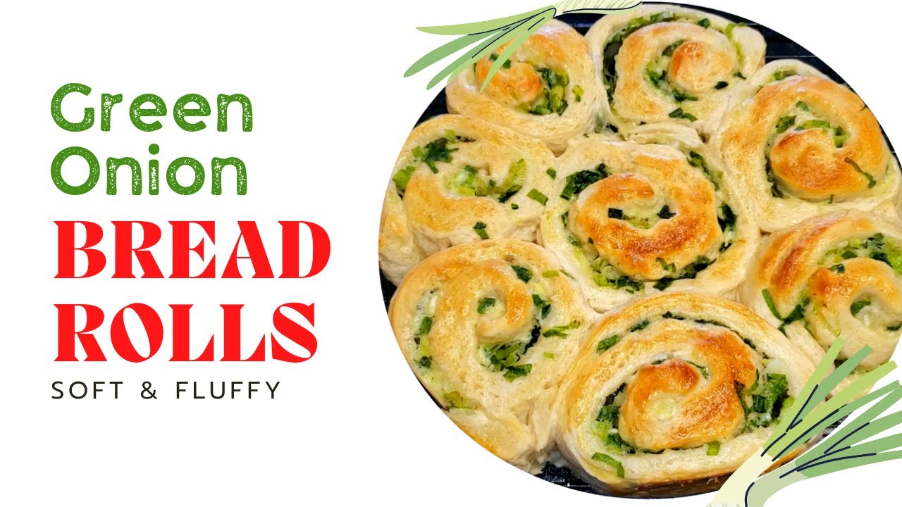 HOW TO MAKE GREEN ONION BREAD ROLLS | bernee bee