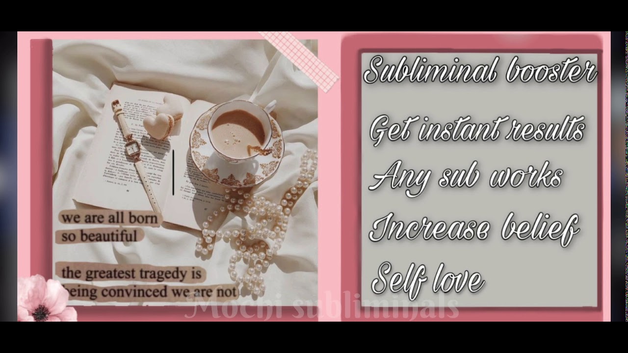 Subliminal booster | get instant results