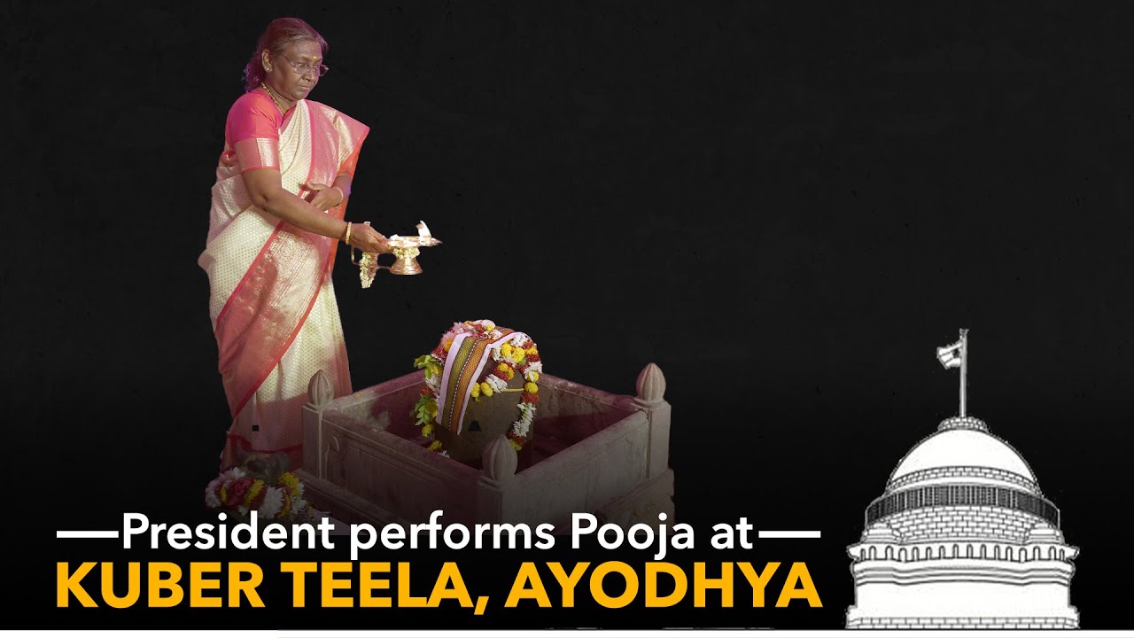 President Droupadi Murmu performs Pooja at Kuber Teela, Ayodhya