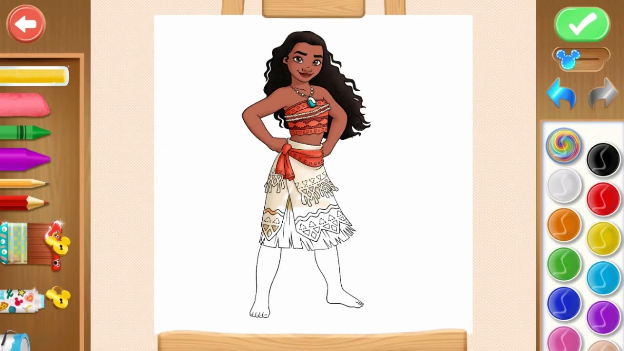 Disney Coloring World - Moana - Disney Princess