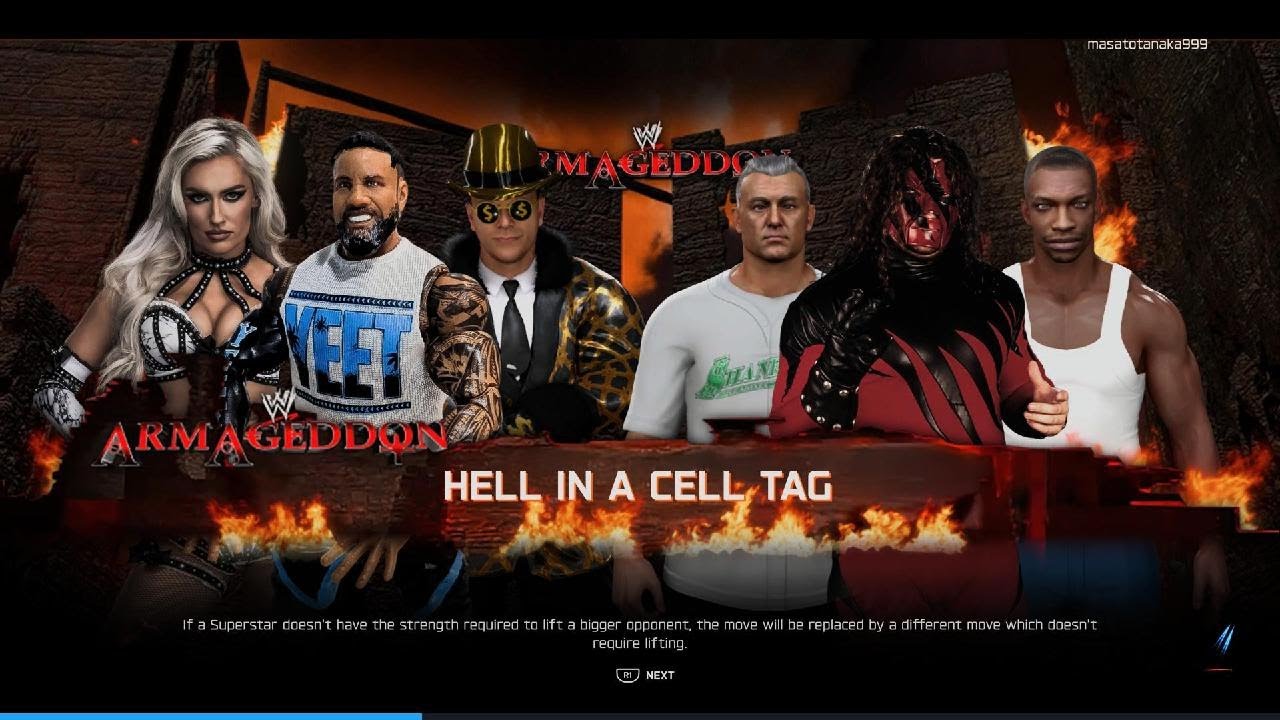 WWE 2K26 3v3 tell in the cell