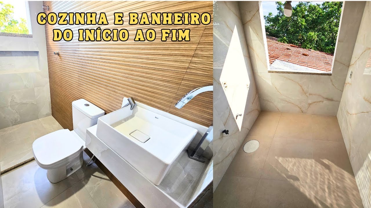 Pedreiro constrói cozinha e banheiro em kitnet! Veja que incrível essa construção do início ao fim!