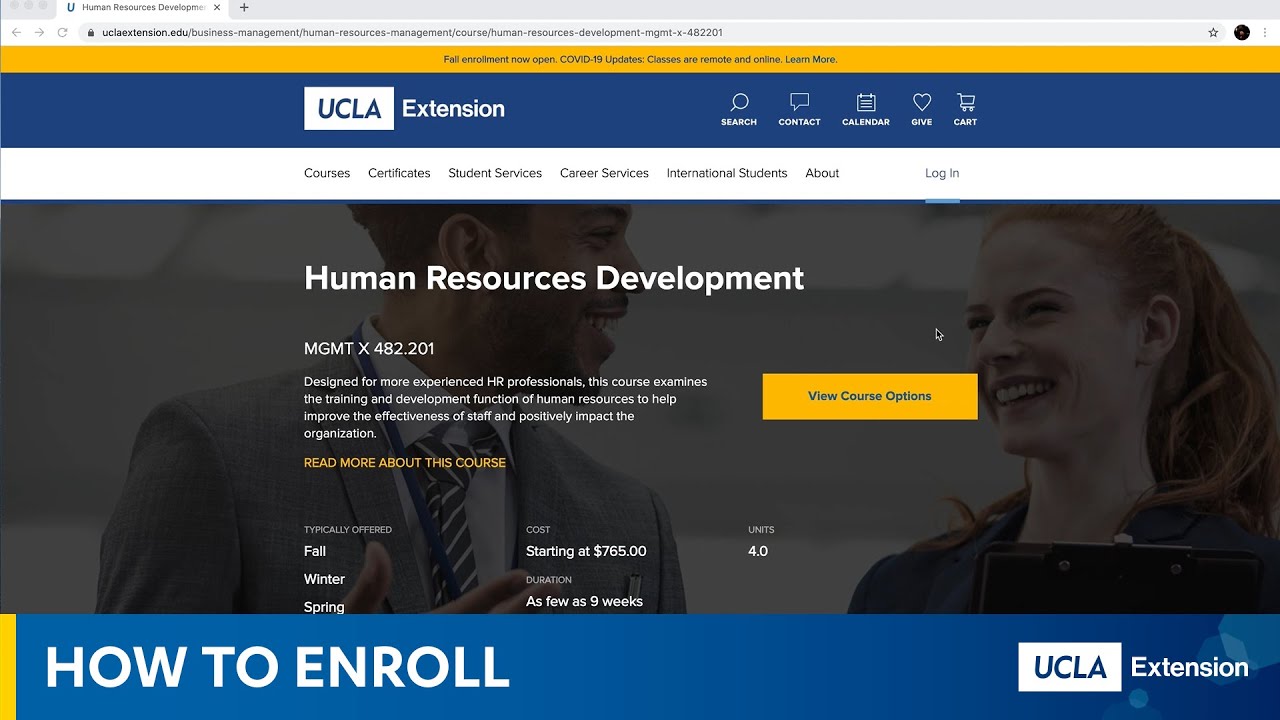 UCLA Extension: How to Enroll