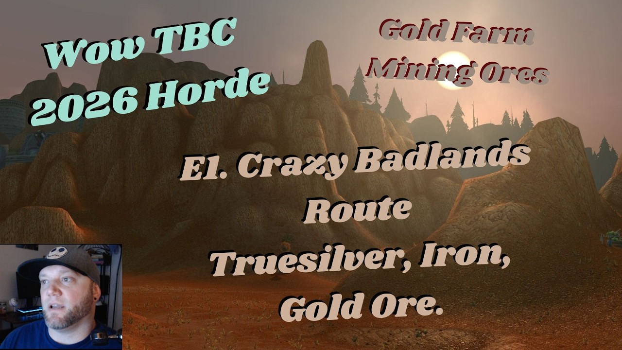 Wow TBC Gold Farm Mining 1. Badlands Gold, Truesilver, Mithril, Iron Ore.