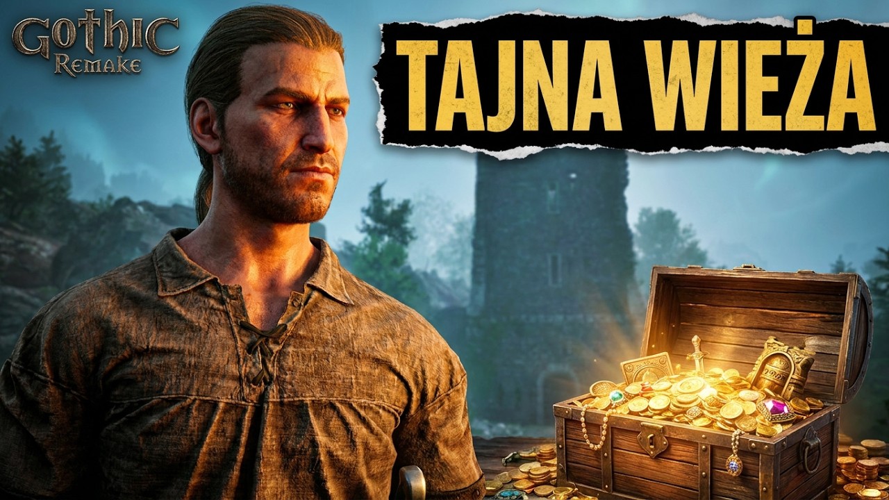 GOTHIC REMAKE PORADNIK &ndash; JAK DOSTAĆ SIĘ DO TAJNEJ  WIEŻY I OTWORZYĆ SKRZYNIĘ WYTRYCHEM!