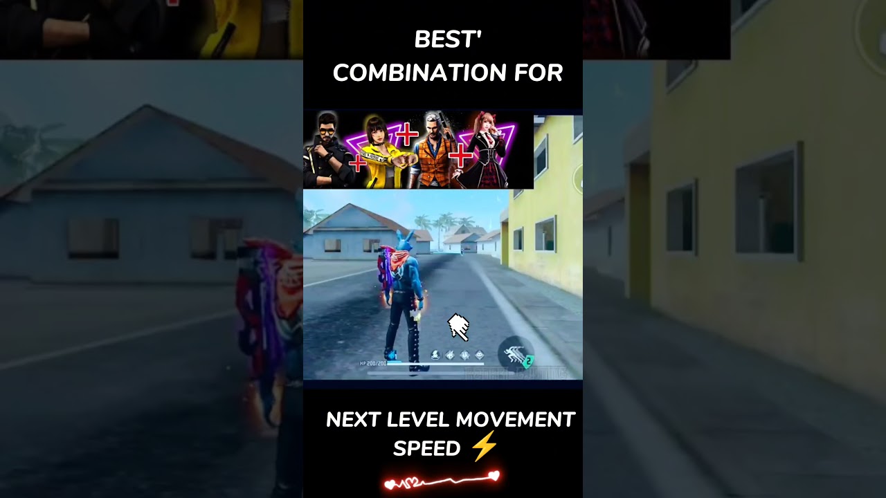 movement speed ⚡ headshot character combination in free fire #shortsfeed #tgrnrz #tondegamer #short