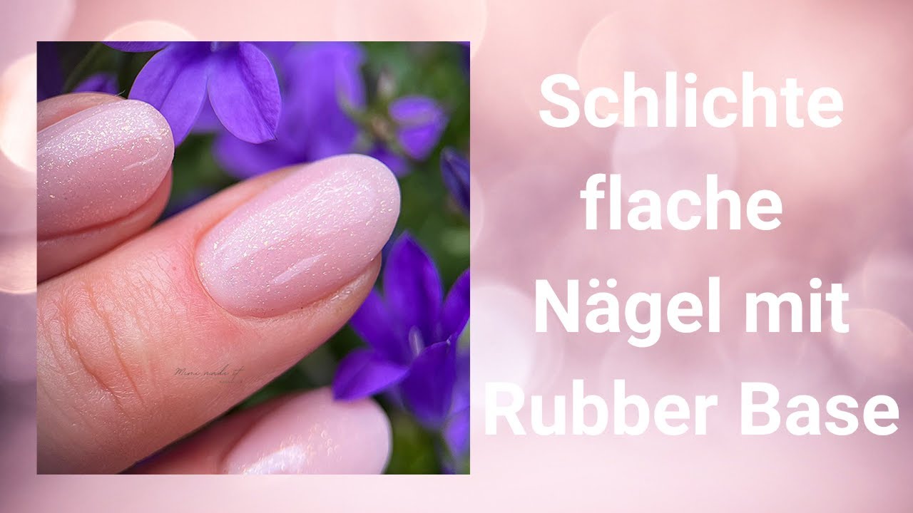 Schlichte flache Nägel mit Rubber Base | Mimi made it