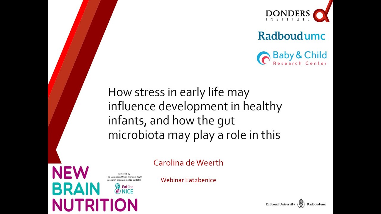 How early life stress and microbiota may influence development in infants - Carolina de Weerth, PhD