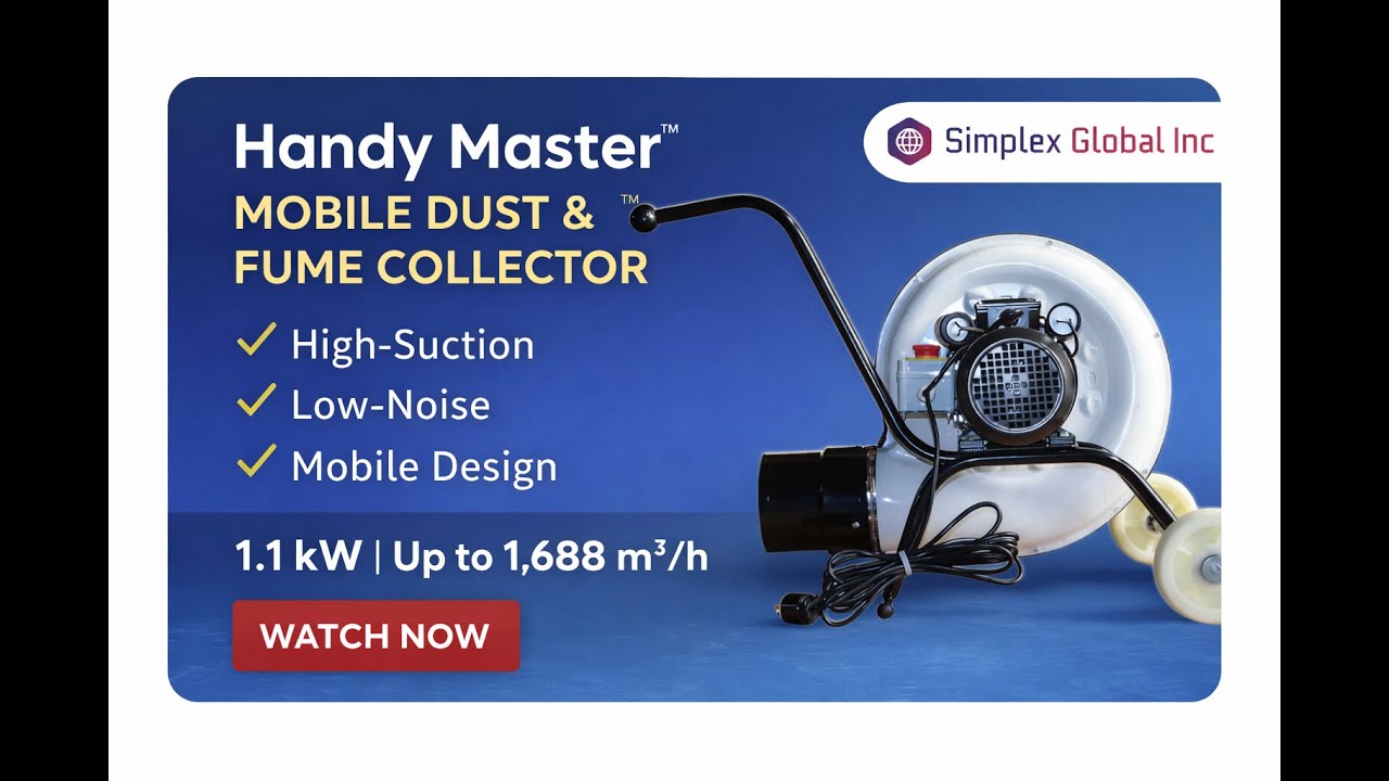 Handy Master™ Dust & Fume Collector – Mobile Exhaust Extraction for Auto Shops & Garages