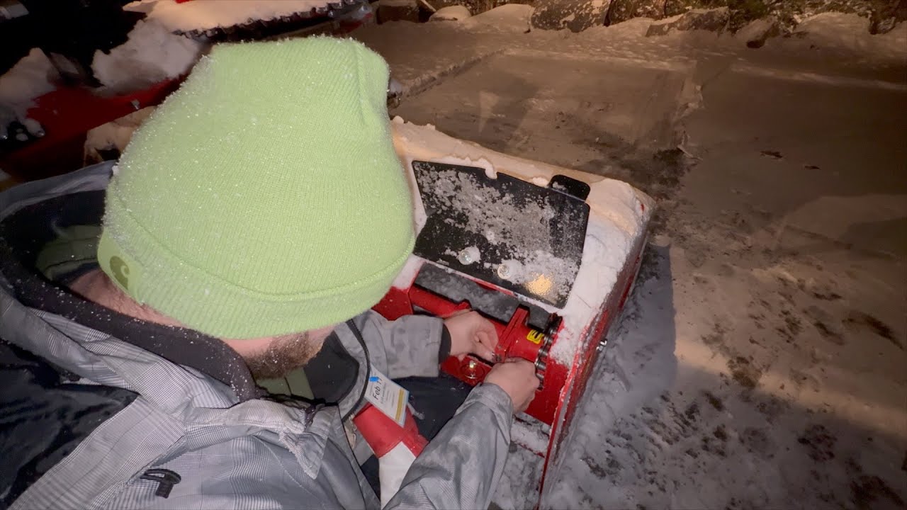 Our first snowfall!!! (WE BROKE THE BLOWER)