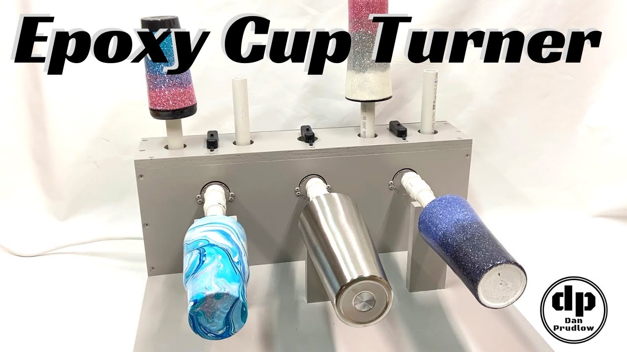 Build a Three Cup Turner | DIY Epoxy Cup Turner | Tumbler Turner