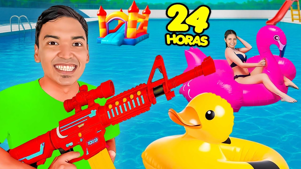 24 HORAS en INFLABLES en PISCINA
