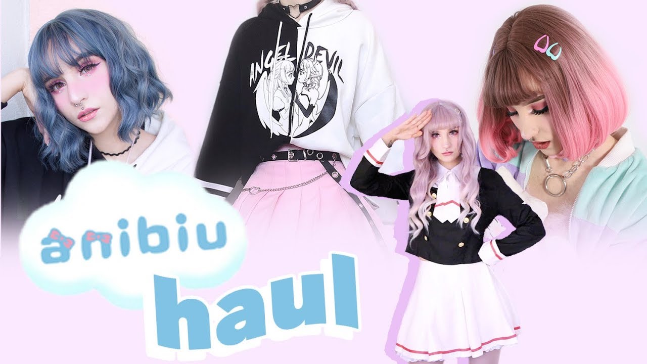 CUTE CLOTHES, COSPLAY & WIG HAUL // ANIBIU STORE