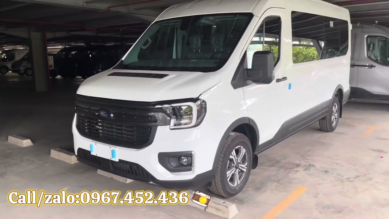 Quá rẻ lăn bánh chỉ 8xx, Ford Transit Trend 2025 Màu Trắng Sẵn Xe Giao Ngay