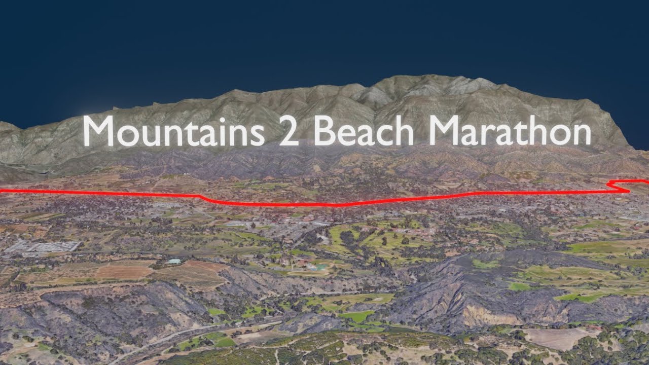 Mountains 2 Beach Marathon Course, Ventura, CA