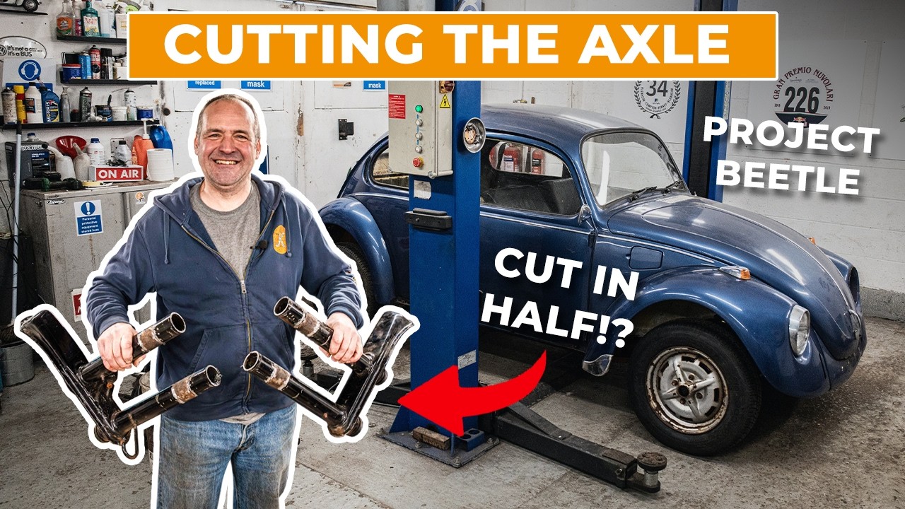 How to shorten the Axle on a VW Beetle! Beetle Project Ep 4