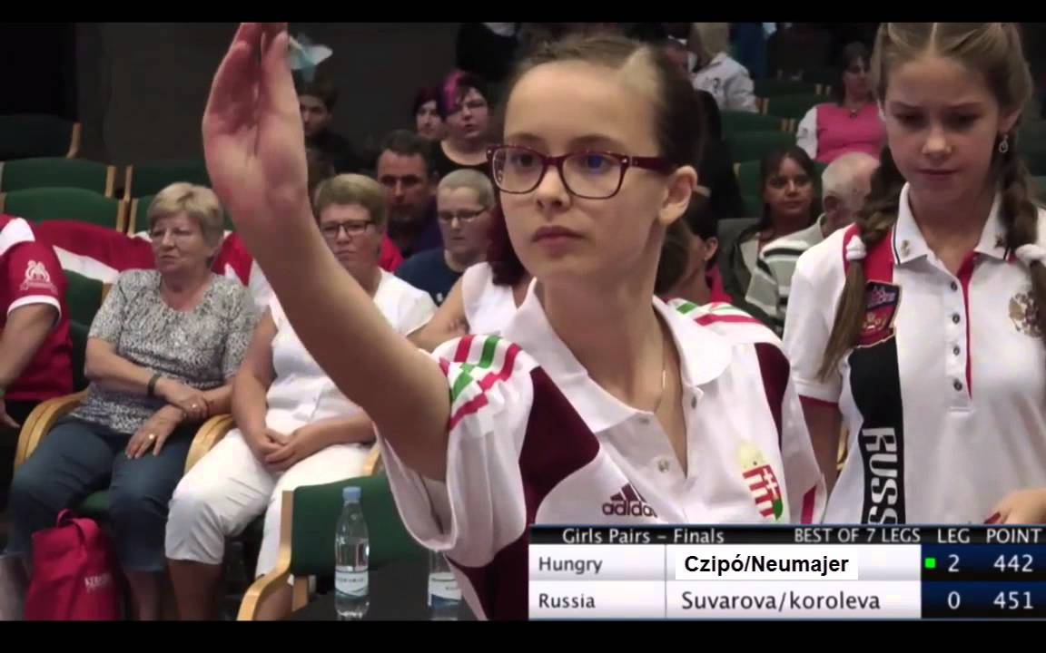 WDF Europe Cup Youth 2015 - Girl's Pairs Final - Hungary vs. Russia