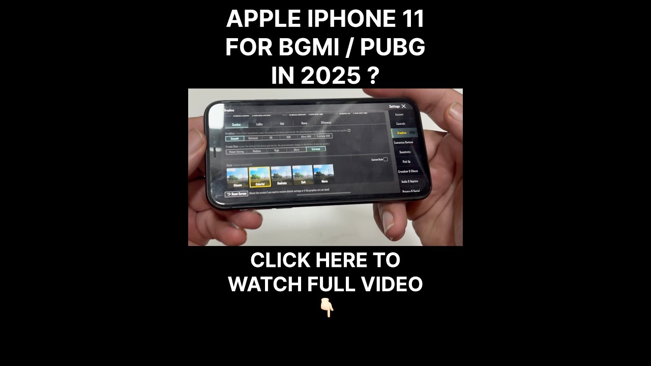 IPHONE 11 BGMI TEST IN 2025 | IPHONE 11 PUBG TEST IN 2025 #bgmitest #60fps #shorts
