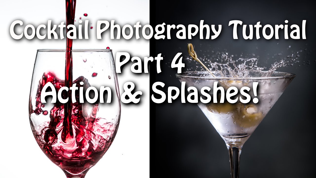 How to capture splashes and action in cocktail photography!
