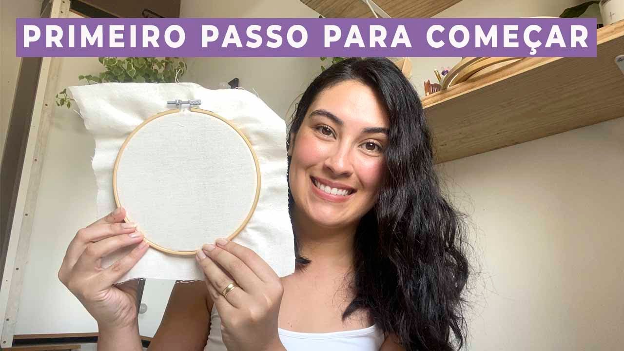 como ajustar o tecido no bastidor para começar a bordar l Fluture Bordados