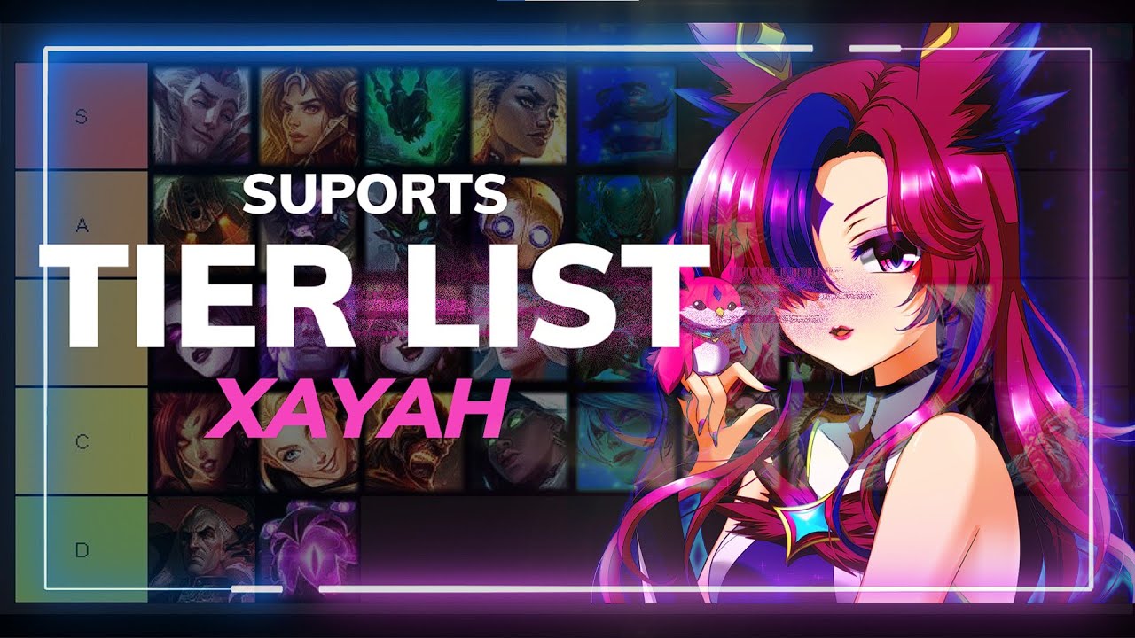 TIER LIST Supports XAYAH  || Guia Xayah (S15) || #xayah #guia