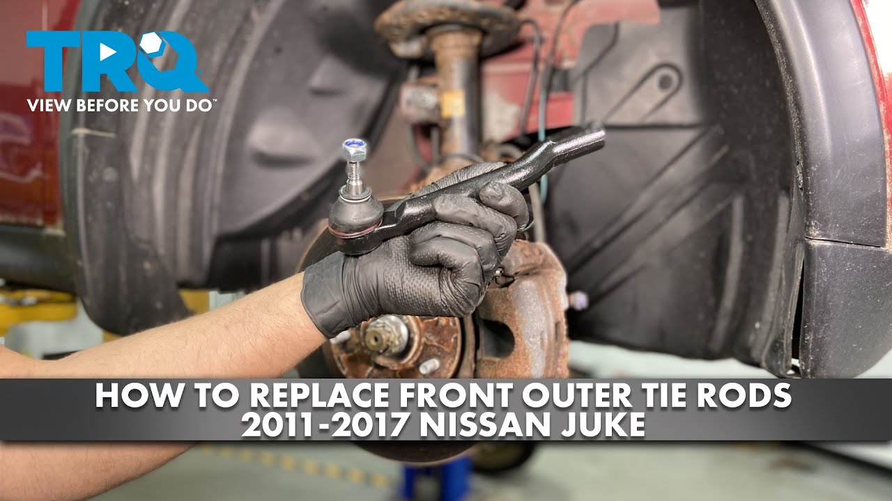 Как заменить передние наружные рулевые тяги на Nissan Juke 2011-2017