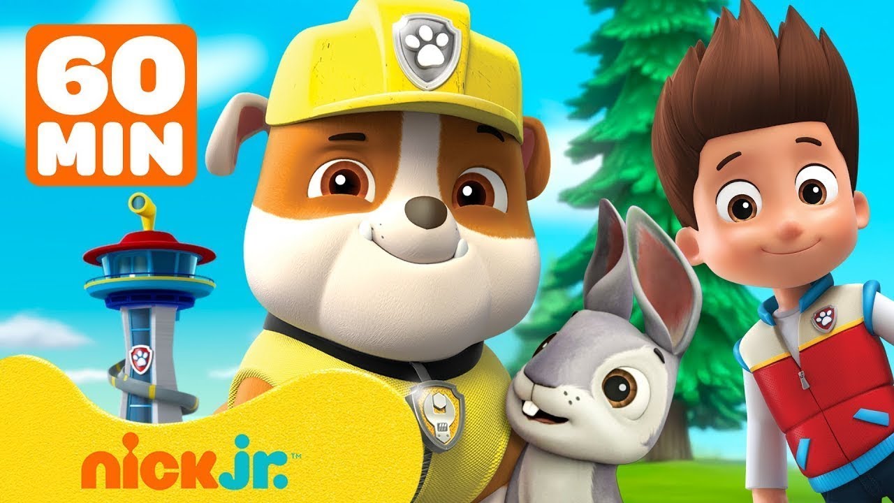 Paw Patrol | ¡Rubble rescata animalitos! 🐾 Con Skye y Ryder | Patrulla Canina | Nick Jr