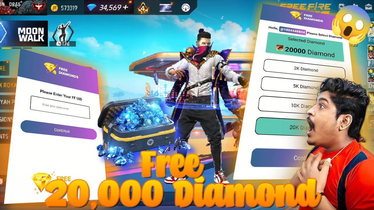 💎20,000 FREE Diamonds in Free Fire! 🤯💎 | Free Fire Diamond Hack! 🔥