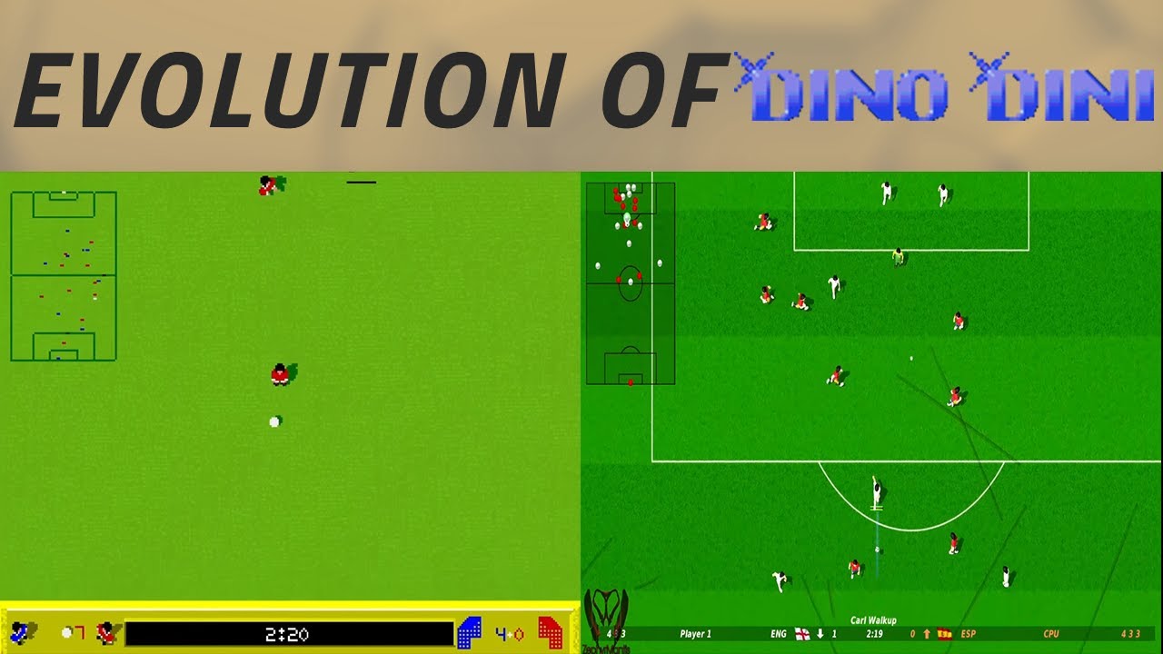 Evolution of Dino Dini Games
