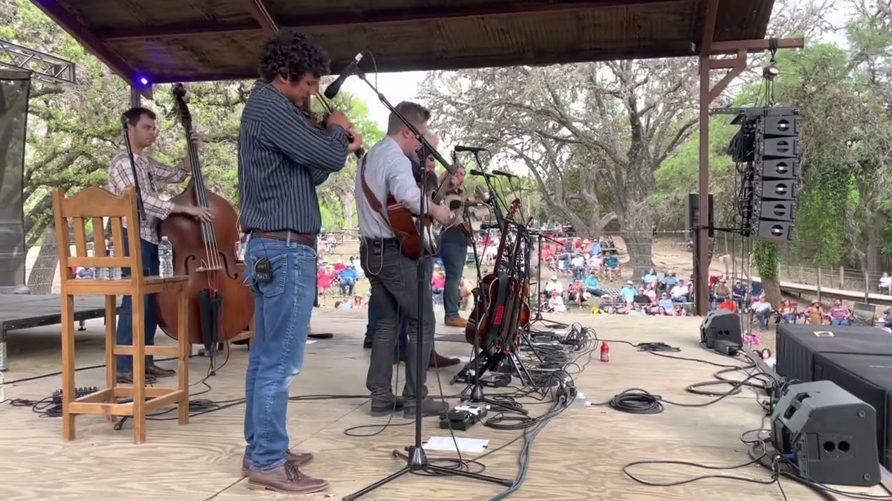 Billy Contreras tearing up Fiddle Patch in Luckenbach, Texas with Ricky Skaggs!
