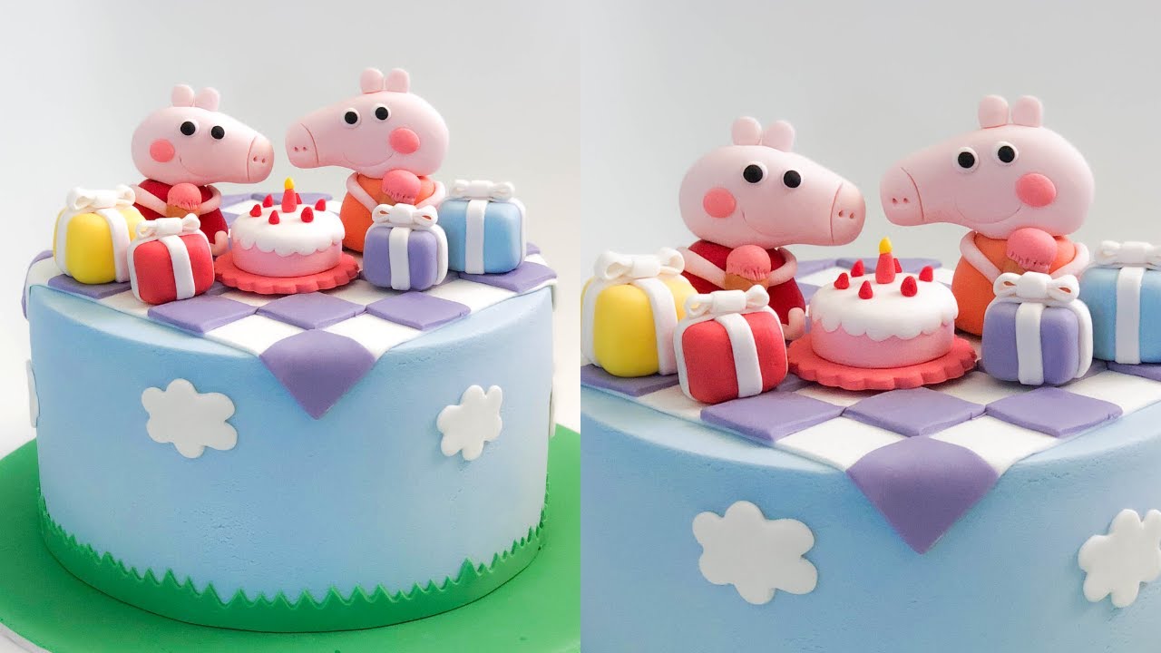 How to make Peppa Pig Cake (5 mins)｜Birthday cake