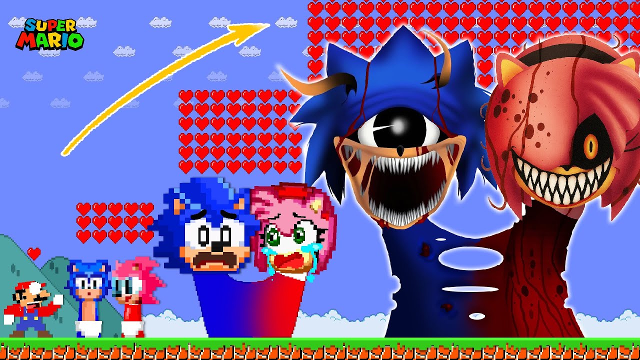 Super Mario Bros, Upgrading DUO Sonic X Amy Sprunki All New Phase Transformation
