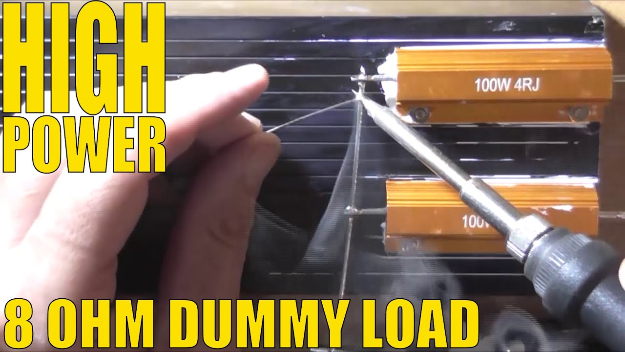 8 Ohm High-Power Dummy Load For Testing Amplifiers