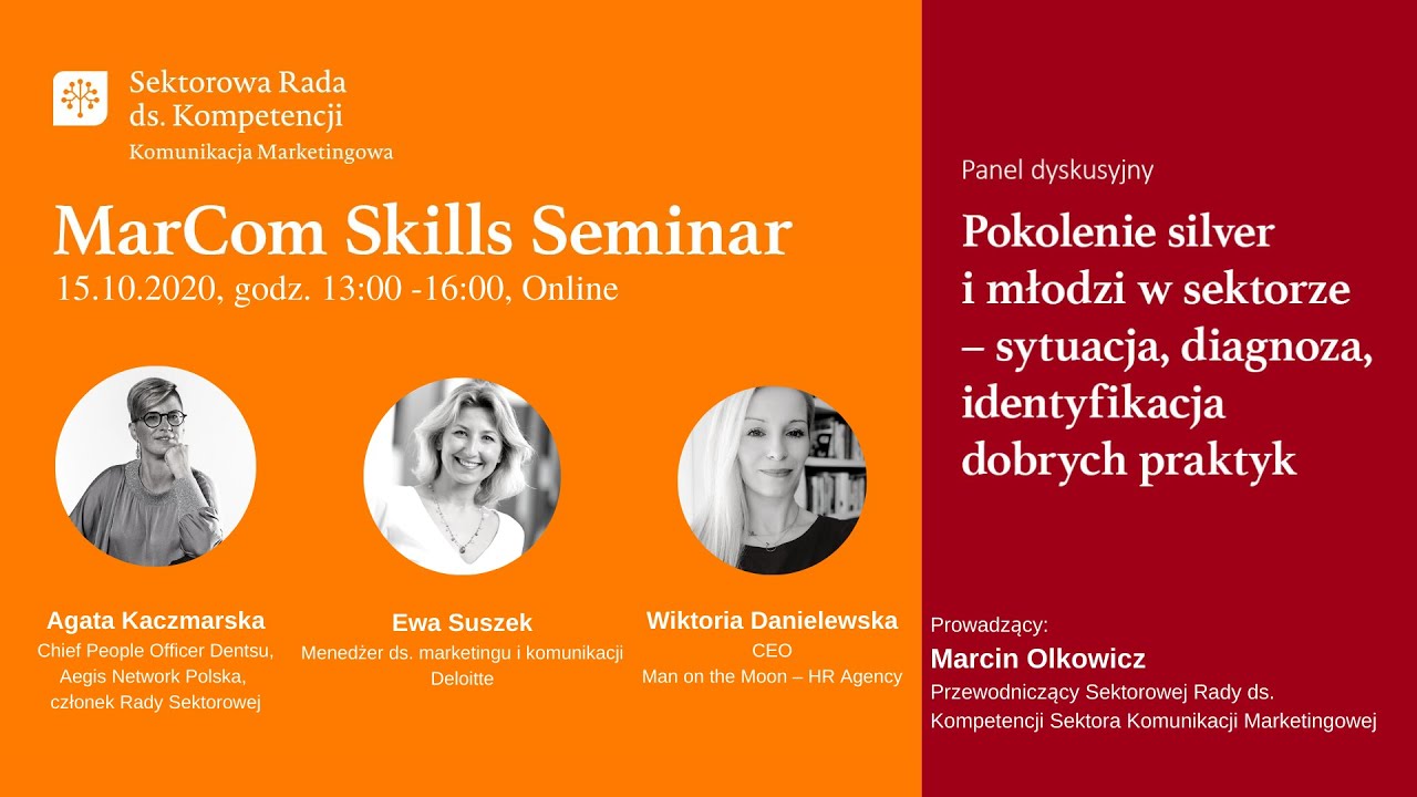 MarCom Skill Seminar 2020: Panel dyskusyjny o pokoleniu silver i młodych w sektorze