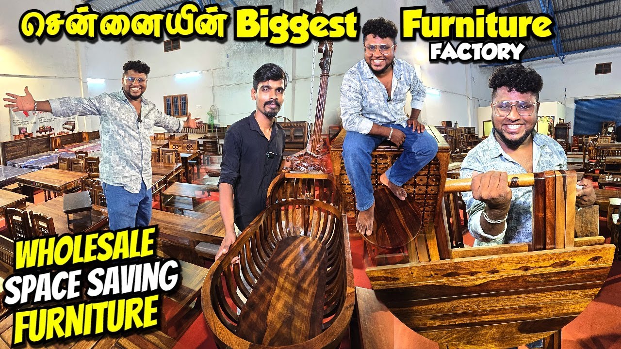 மிரளவைக்கும் பிரமாண்ட FURNITURE Factory | Cheapest Furniture Market | Pakoda Boyz