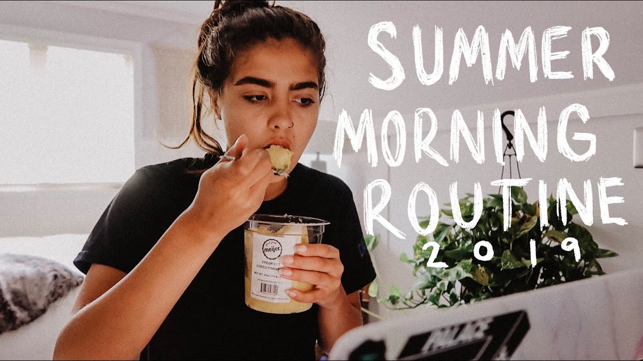 MY SUMMER MORNING ROUTINE 2019! (kinda productive) | Francesca Grace