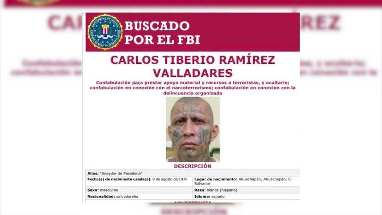 Salvadoreños en la lista de los más buscados del FBI