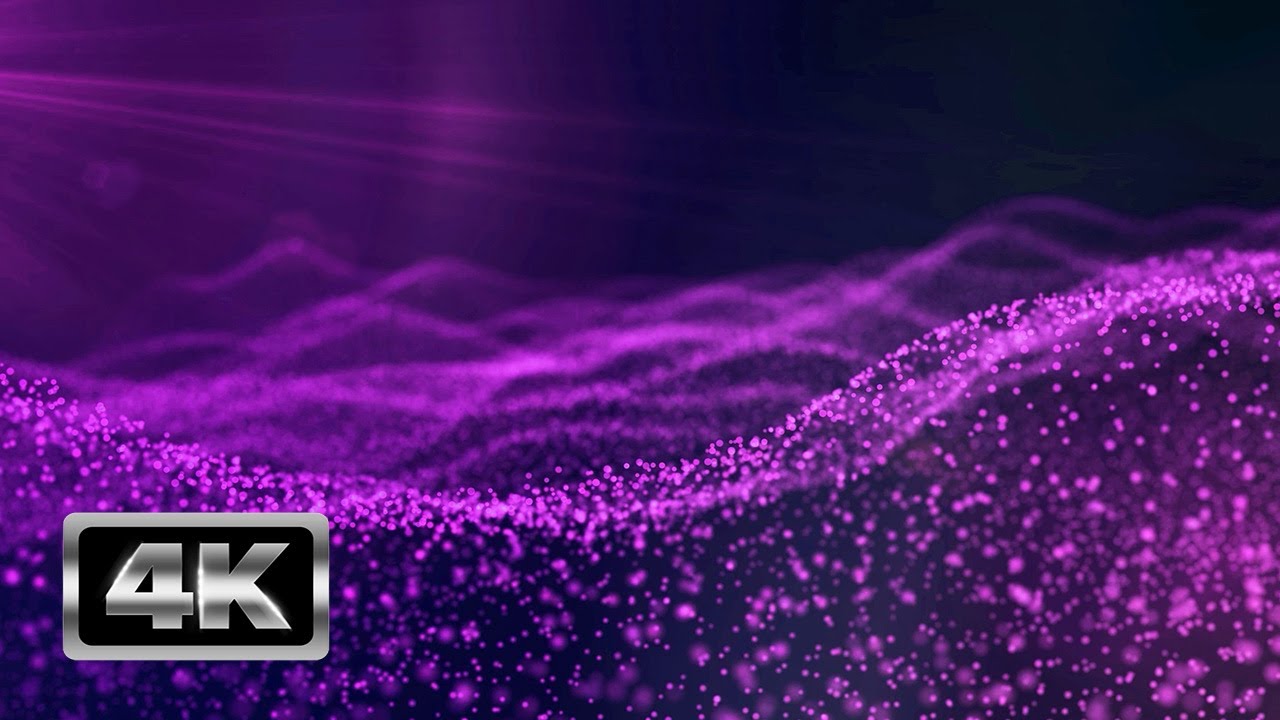 Abstract Purple Waves Screensaver - 1 Hour Relaxing Cinematic Background Video 4K | Footage