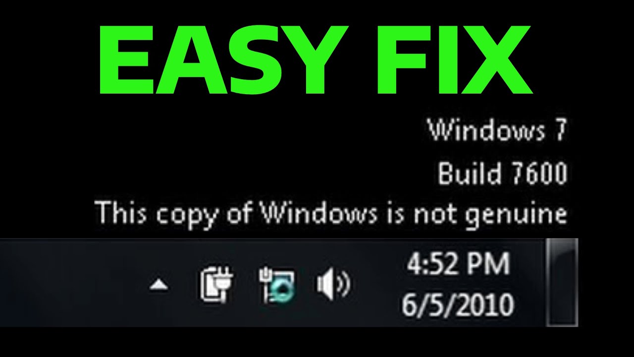 How To Fix Windows is Not Genuine Error