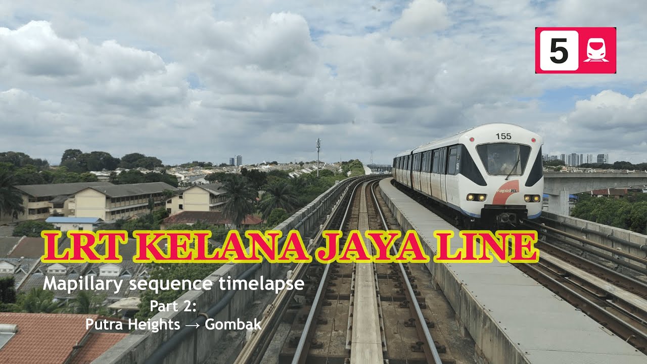 LRT Kelana Jaya Line - Mapillary sequence timelapse (Part 2: Putra Heights - Gombak)