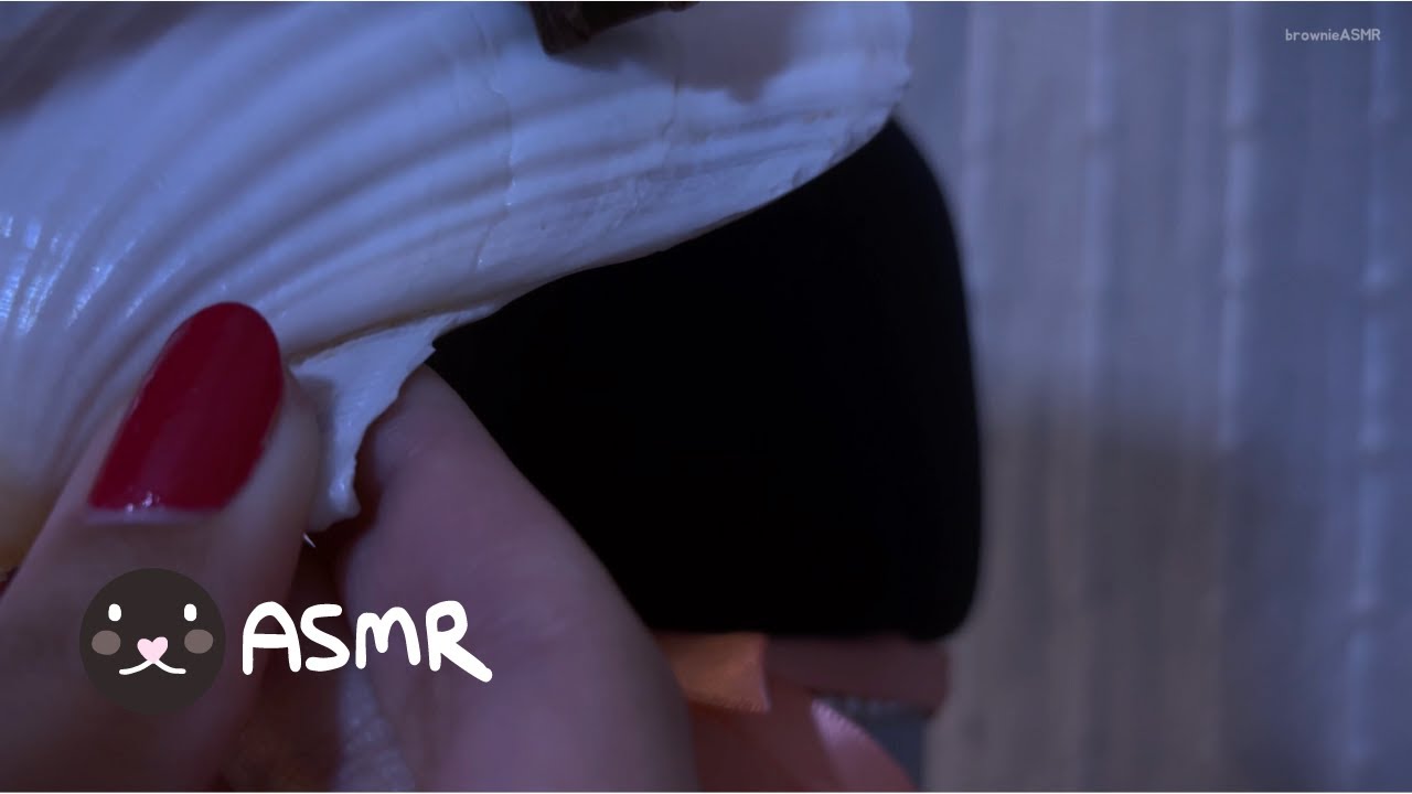 ASMR ⊹₊ ⋆ scratching scallop shell, blue yeti mic triggers!