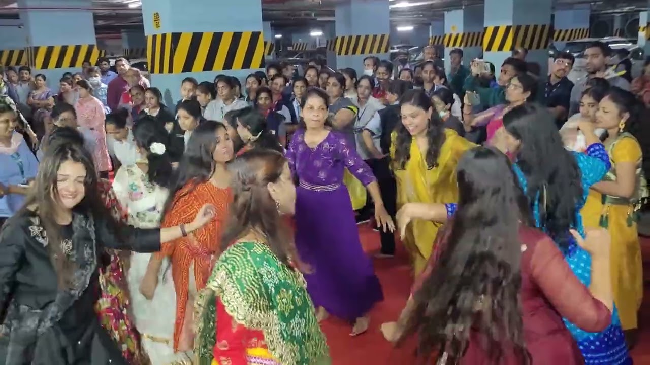 Dandiya dance in KIMS Hospitals, Secunderabad | Hyderabad Dandiya Celebrations