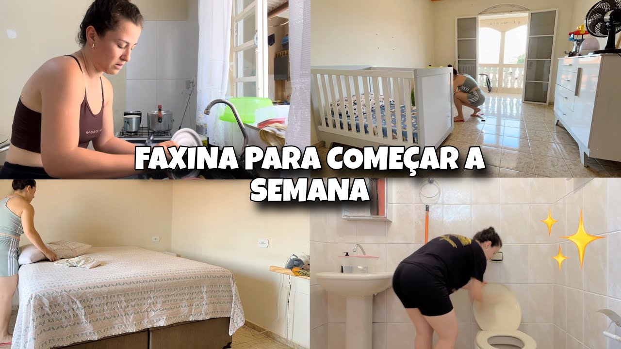Agora ele tem o quartinho dele! Limpando a casa e fazendo almoço | Rotina simples
