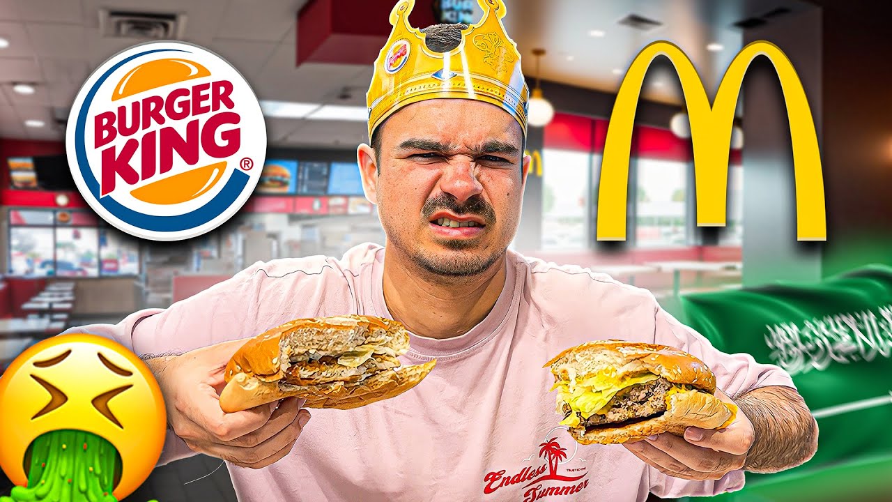 EINER MUSS KOTZEN !!! 🤮😂 MC DONALDS vs BURGER KING in 🇸🇦🍔