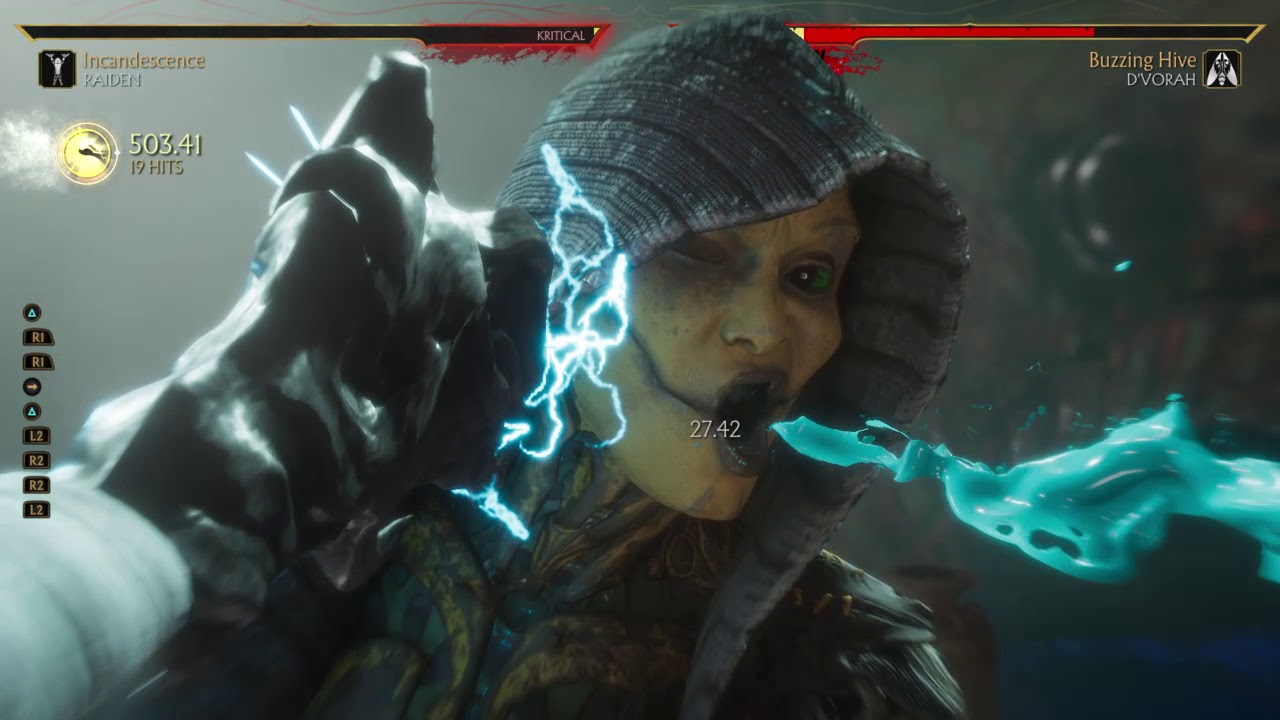 Mortal Kombat 11 Raiden Krushing Blow setup