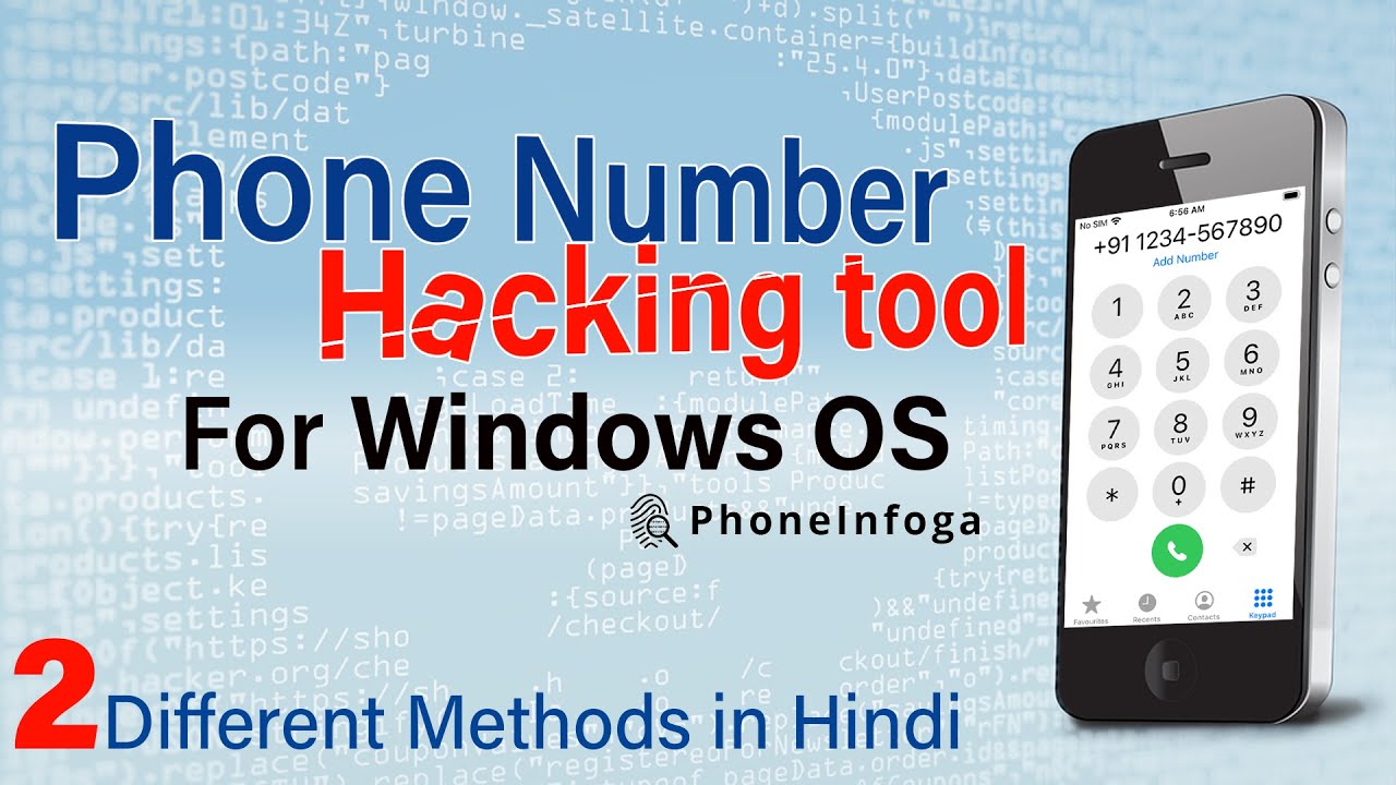 Phone Number OSINT from Windows 10 - 2 Methods in Hindi