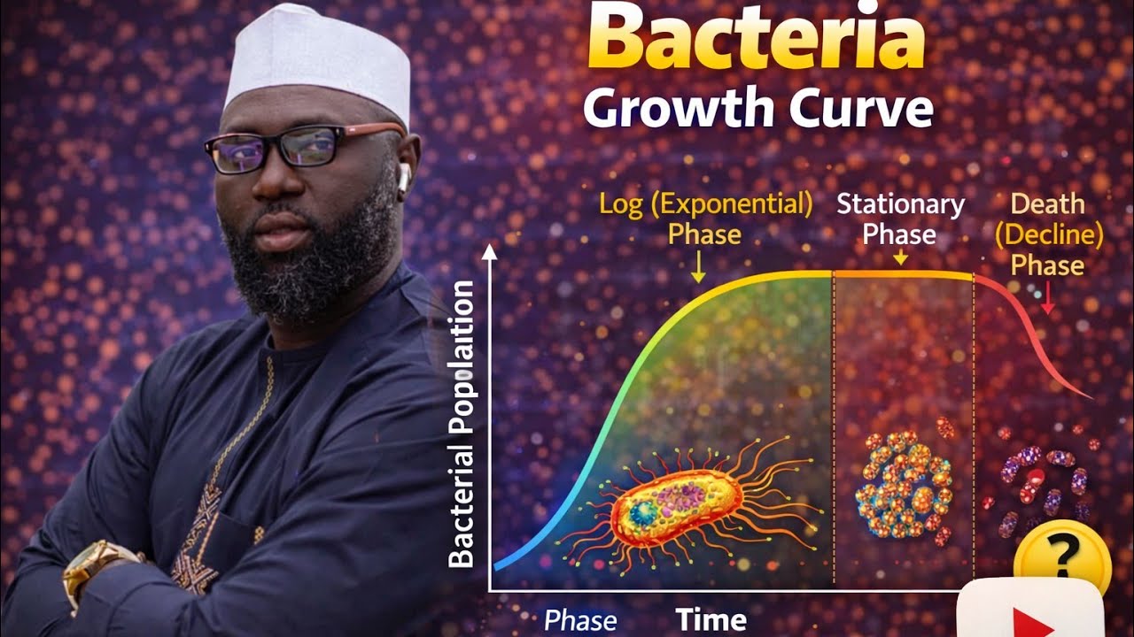 BACTERIA 5 | BACTERIA GROWTH CURVE | LOG PHASE, LAG PHASE, STATIONARY, |  #GALADSCIENCEACADEMY