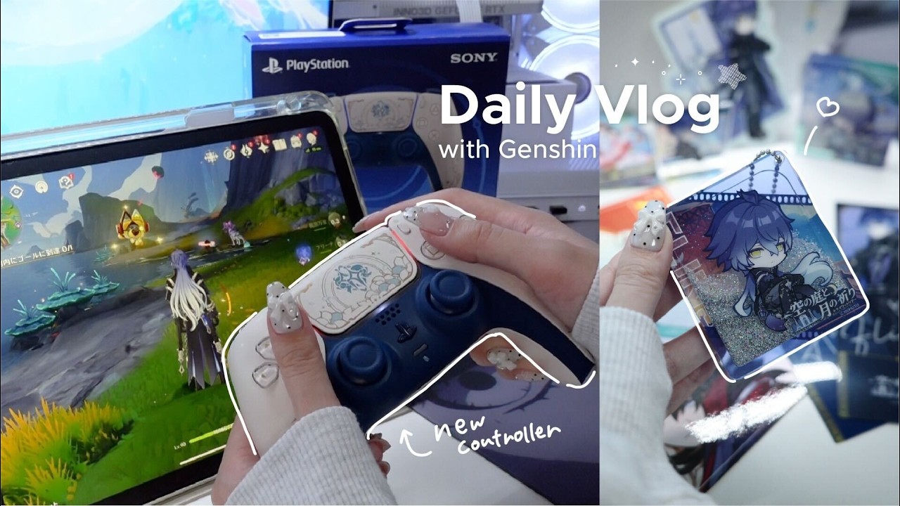 オタ活で散財💸ゲームづくしな1日vlog🩵🎮 グッズ大量開封📦 出るまで回すガチャ💰原神東京タワーイベント🗼