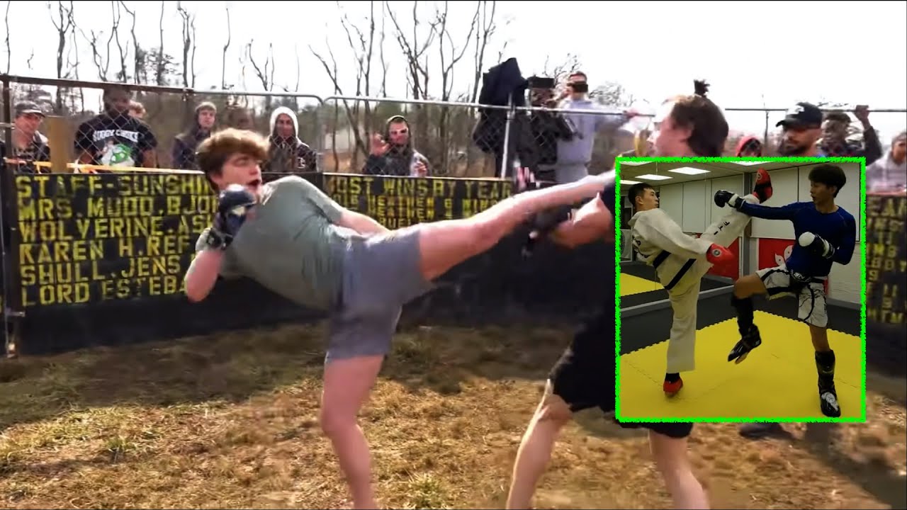 Four Entertaining Matches Features Taekwondo (vs other styles)