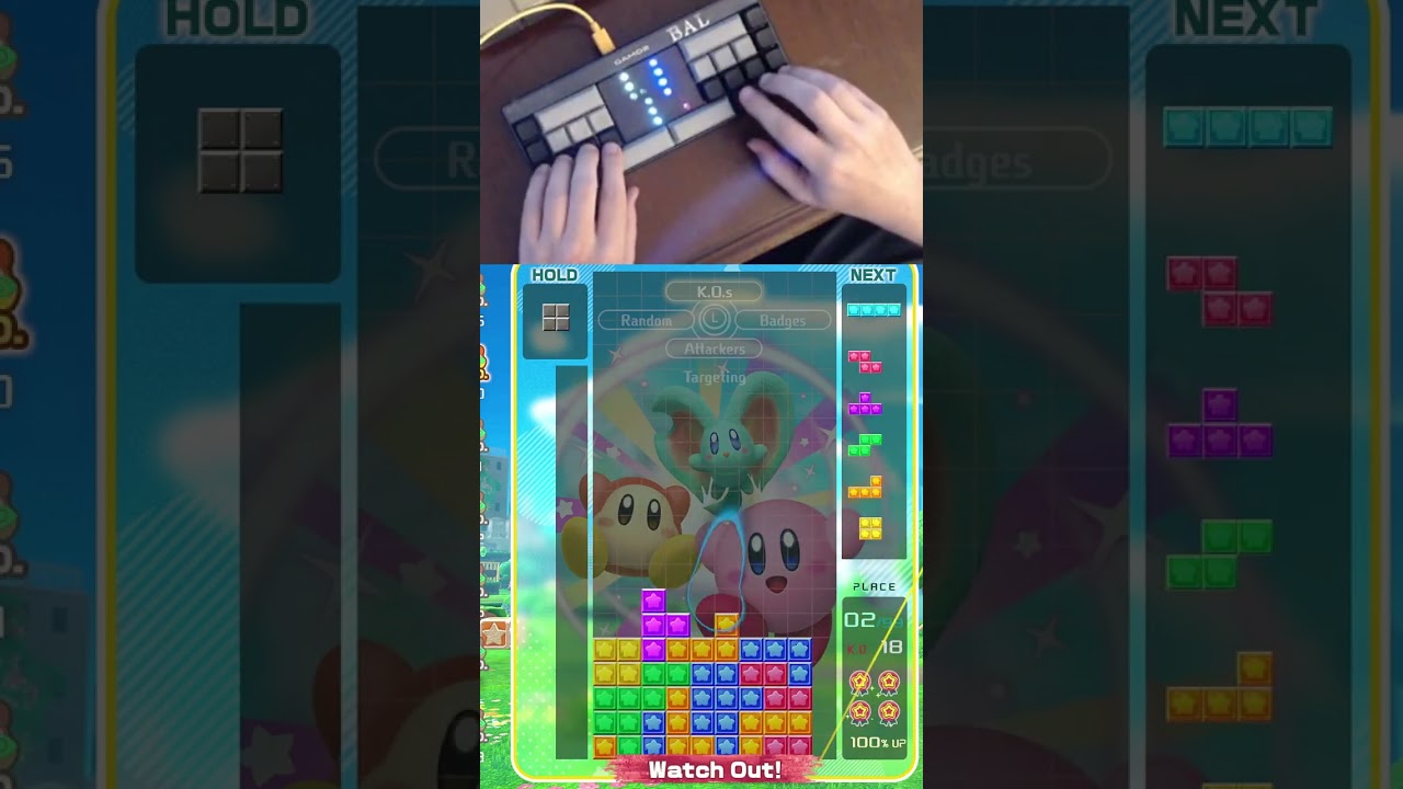 Kirby Tetris 99 Pro 1v1 with T-Spin Triple Finisher